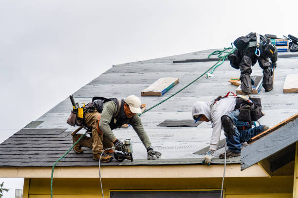 Professional Roofing technician working in Athens, PA